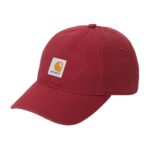 CARHARTT WIP SELBY CANVAS CAP SCARLET STONE WASHED