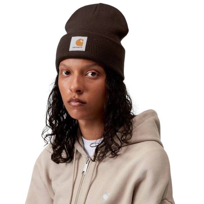 CARHARTT WIP SHORT WATCH BEANIE TOBACCO - Image 3