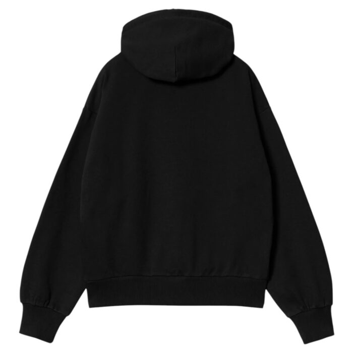 CARHARTT WIP W CASEY HOODIE BLACK SILVER - Image 2