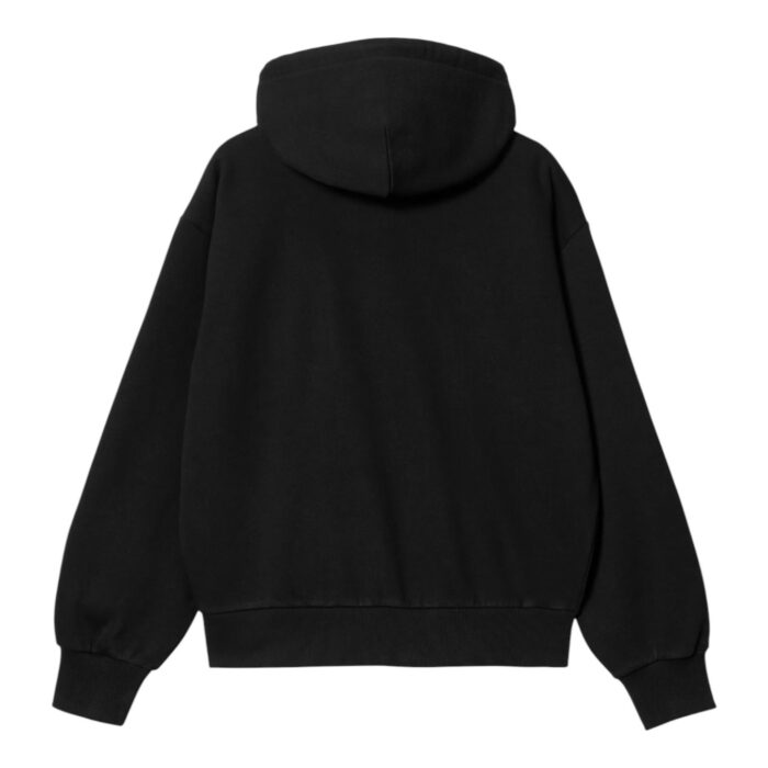 CARHARTT WIP W CASEY ZIP HOODIE BLACK SILVER - Image 2