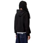 CARHARTT WIP W CASEY ZIP HOODIE BLACK SILVER - Image 4