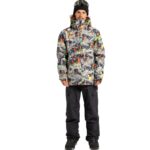 DC BASIS PRINT SNOW JACKET OUTER WORLD BLACK - Image 7