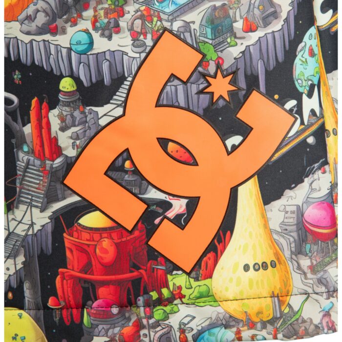 DC BASIS PRINT SNOW JACKET OUTER WORLD BLACK - Image 5