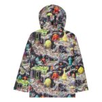 DC BOYS BASIS PRINT SNOW JACKET OUTER WORLD BLACK - Image 3