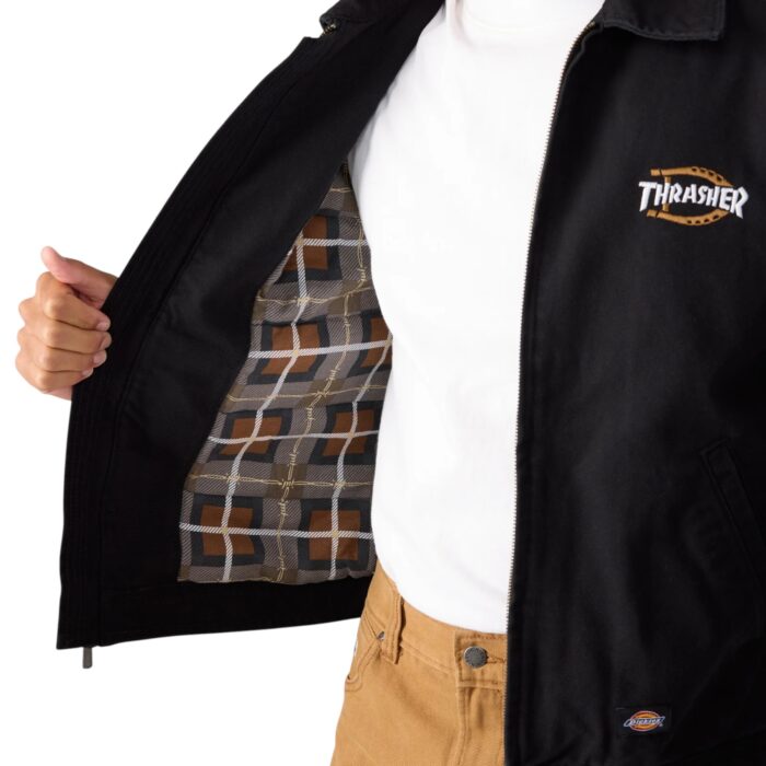 DICKIES X THRASHER JACKET BLACK - Image 5