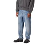 CARHARTT WIP NEWEL PANT BLUE LIGHT USED WASH - Image 3