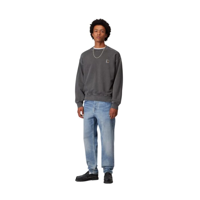 CARHARTT WIP NEWEL PANT BLUE LIGHT USED WASH - Image 4