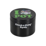 RIPNDIP X CHEECH AND CHONG I LOVE POT GRINDER BLACK
