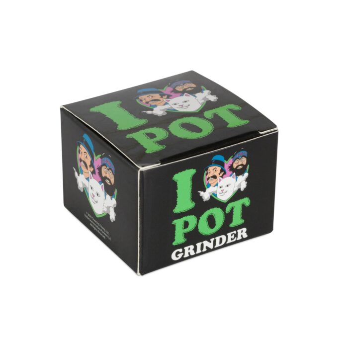 RIPNDIP X CHEECH AND CHONG I LOVE POT GRINDER BLACK - Image 4