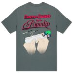RIPNDIP X CHEECH AND CHONG ROLL ME UP POCKET T-SHIRT CHARCOAL - Image 2