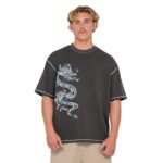 RUSTY SPYRO T-SHIRT COAL