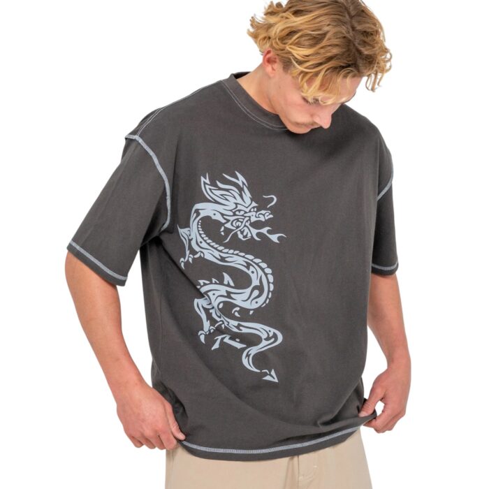 RUSTY SPYRO T-SHIRT COAL - Image 3