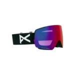 ANON M5 FLAT TORIC MFI SNOW GOGGLES BLACK PERCEIVE SUNNY RED BONUS LENS CLOUDY BURST