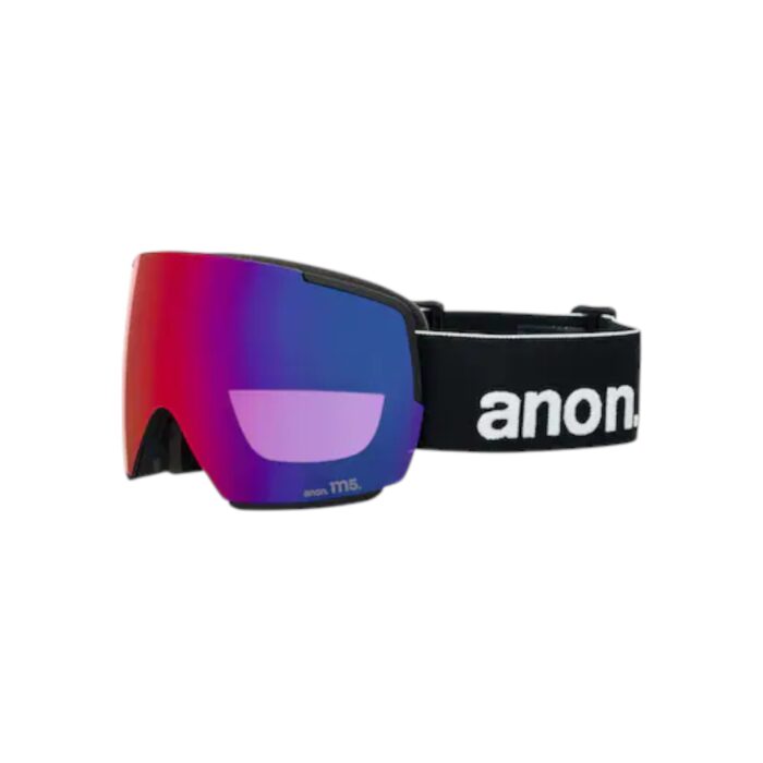 ANON M5 FLAT TORIC MFI SNOW GOGGLES BLACK PERCEIVE SUNNY RED BONUS LENS CLOUDY BURST - Image 3