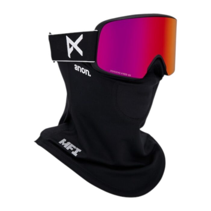 ANON M6 CYLINDRICAL MFI SNOW GOGGLES BLACK PERCEIVE SUNNY RED BONUS LENS PERCEIVE CLOUDY BURST - Εικόνα 6