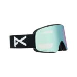 ANON M6 CYLINDRICAL MFI SNOW GOGGLES BLACK PERCEIVE VARIABLE BLUE BONUS LENS PERCEIVE CLOUDY PINK
