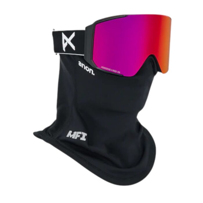 ANON SYNC MFI SNOW GOGGLES BLACK PERCEIVE SUNNY RED BONUS LENS PERCEIVE CLOUDY BURST - Image 5