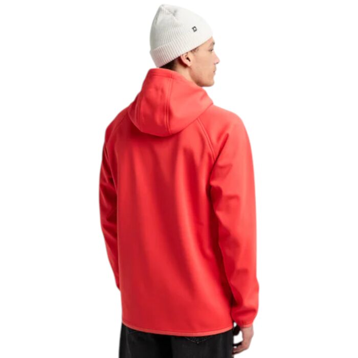 BURTON CROWN WEATHERPROOF FLEECE HOODIE FIESTA RED - Image 2