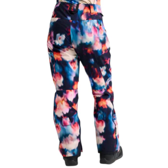 BURTON W RESERVE 2L STRETCH SNOWBOARD PANT FLORAL BLUR - Image 2