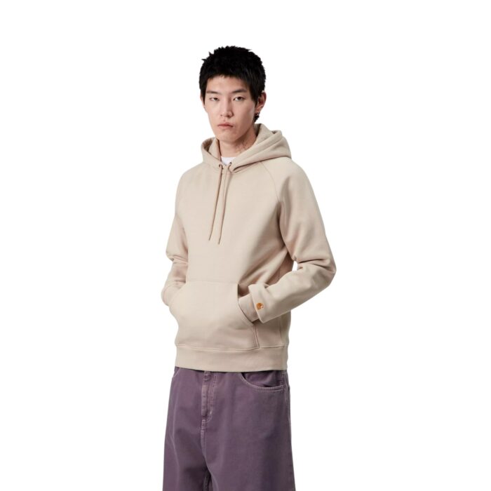 CARHARTT WIP CHASE HOODIE FLEUR DE SEL GOLD - Image 3