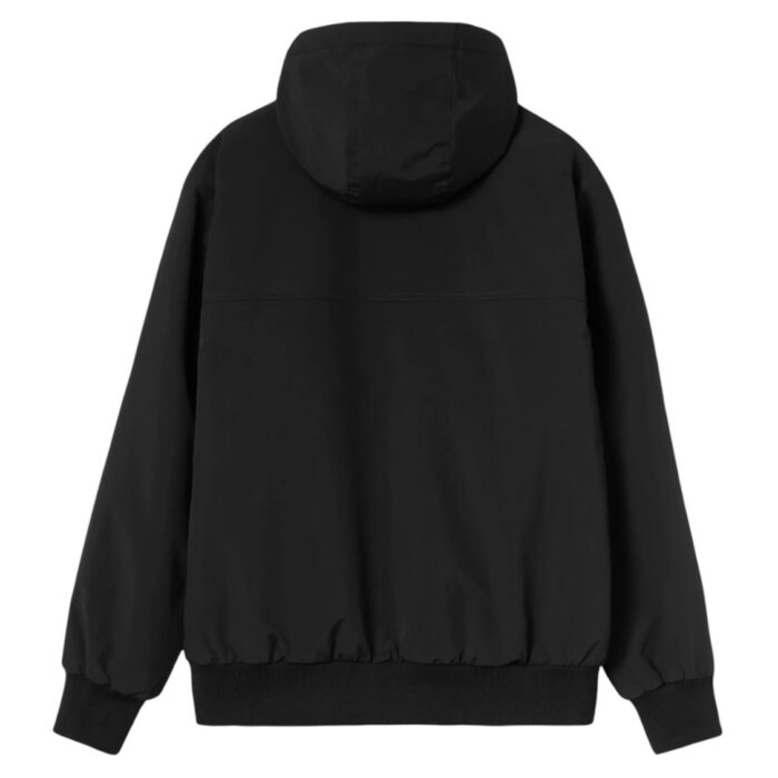 CARHARTT WIP HOODED SAIL JACKET BLACK WHITE - Image 2