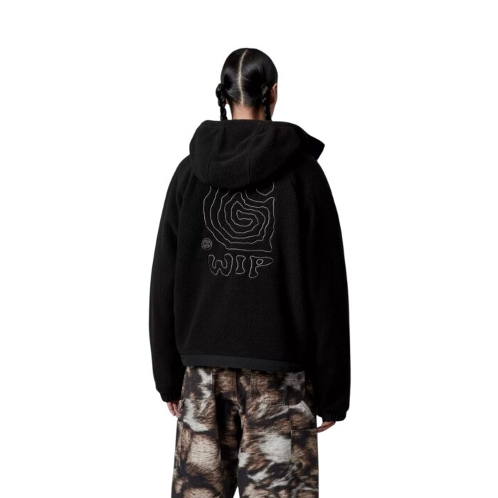 CARHARTT WIP W HELIX FLEECE JACKET BLACK PORPHYRY - Image 4