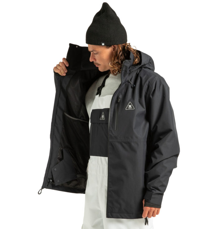 DC BASIS 30K SNOW JACKET BLACK - Image 5