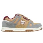 DC STAG SHOES TAN GREY DK RED