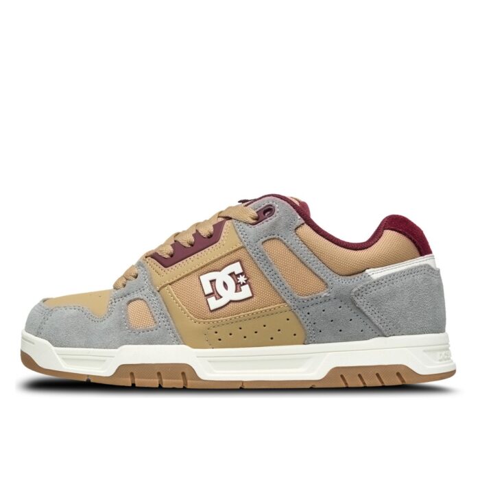 DC STAG SHOES TAN GREY DK RED - Image 4