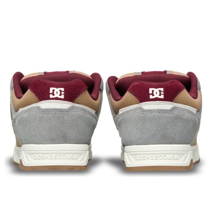 DC STAG SHOES TAN GREY DK RED - Image 5