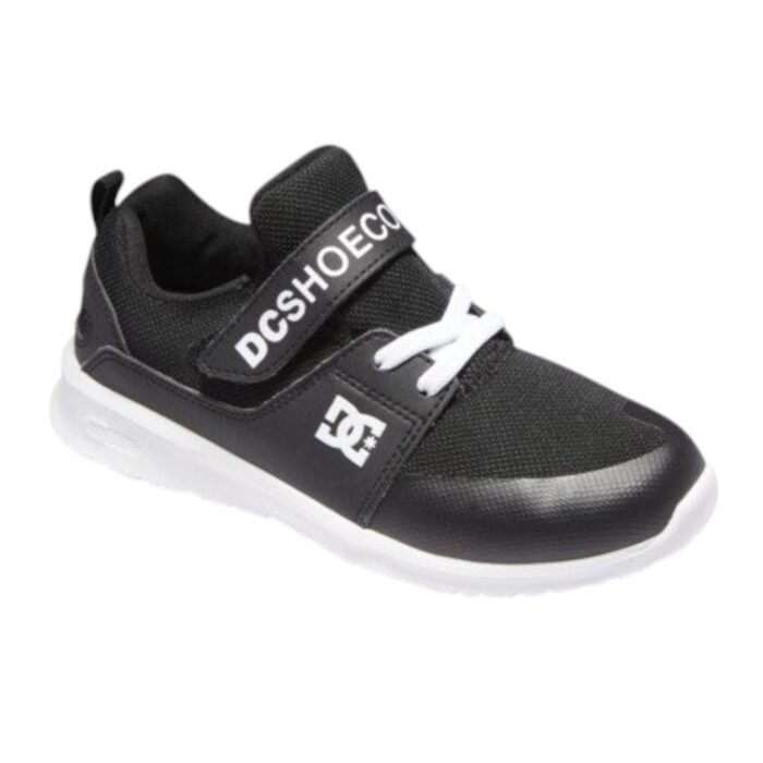 DC YOUTH HEATHROW PRESTIGE EV SHOES BLACK WHITE - Image 2