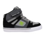 DC YOUTH PURE HIGH TOP EV SHOES GREY BLACK