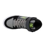 DC YOUTH PURE HIGH TOP EV SHOES GREY BLACK - Image 4