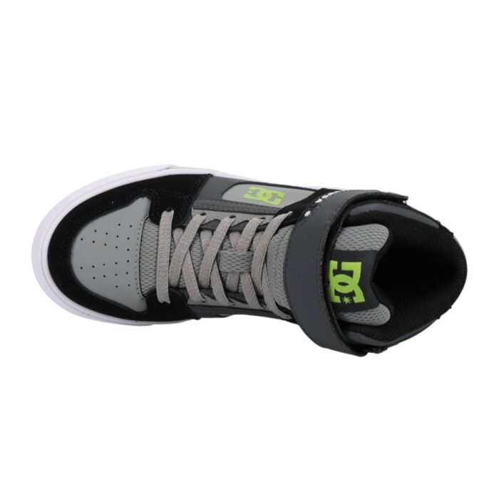 DC YOUTH PURE HIGH TOP EV SHOES GREY BLACK - Image 4