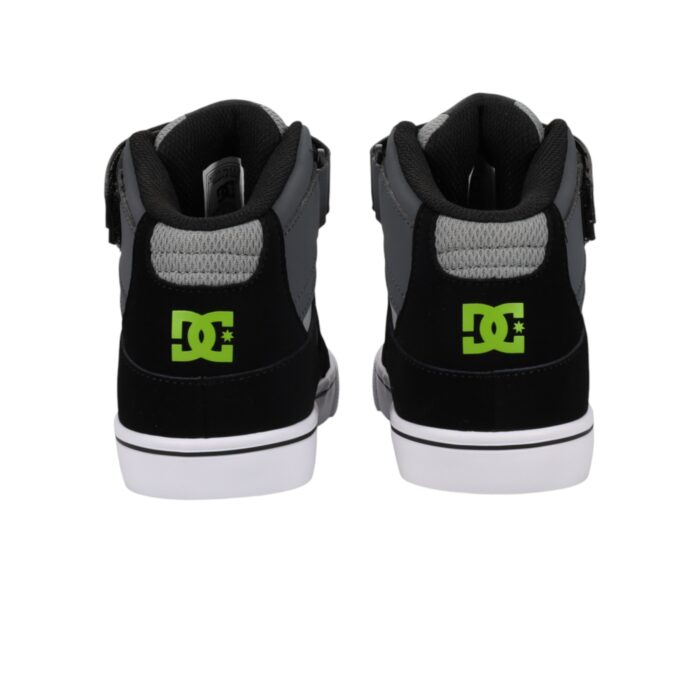 DC YOUTH PURE HIGH TOP EV SHOES GREY BLACK - Image 5
