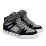 DC YOUTH PURE HIGH TOP EV SHOES GREY BLACK - Image 2