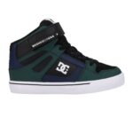 DC YOUTH PURE HIGH TOP EV SHOES GREEN BLACK NAVY