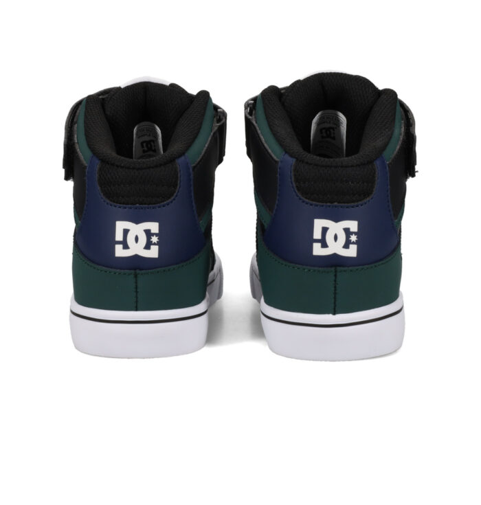 DC YOUTH PURE HIGH TOP EV SHOES GREEN BLACK NAVY - Image 6