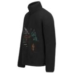 PICTURE HAFDALS EMB ZIP FLEECE BLACK - Image 3