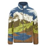 PICTURE HAFDALS ZIP FLEECE CLOUDY LANDSC SHERPA
