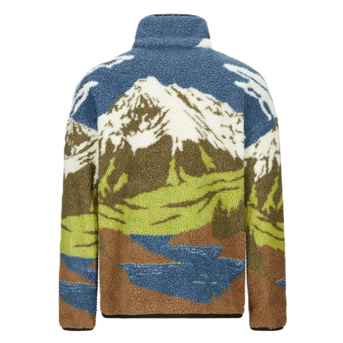 PICTURE HAFDALS ZIP FLEECE CLOUDY LANDSC SHERPA - Image 2