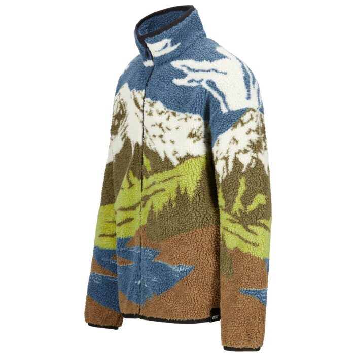 PICTURE HAFDALS ZIP FLEECE CLOUDY LANDSC SHERPA - Image 3