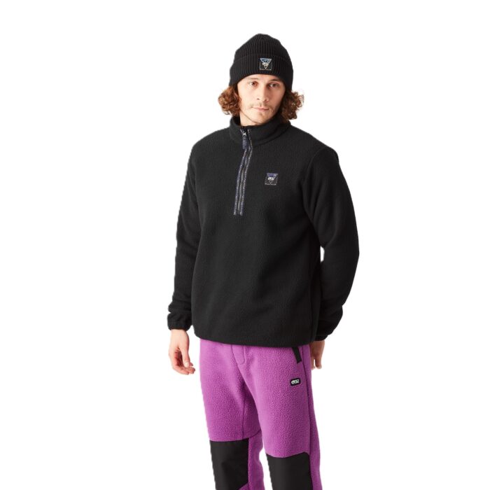 PICTURE KIMAG HALF ZIP FLEECE BLACK - Image 3