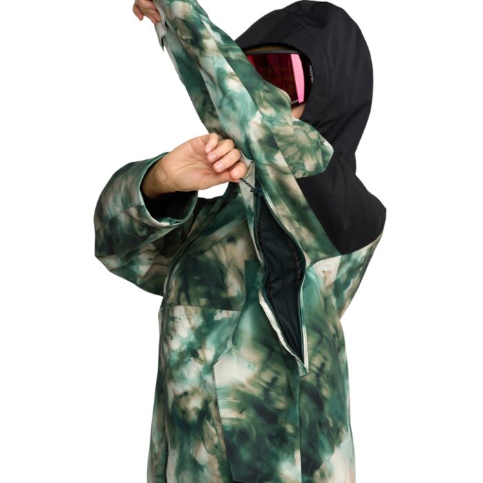 VOLCOM AGATE INSULATED WOMEN SNOW JACKET SHAMROCK HEATHER - Image 3