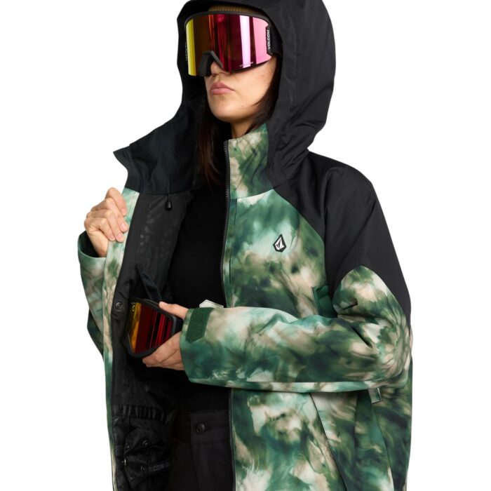 VOLCOM AGATE INSULATED WOMEN SNOW JACKET SHAMROCK HEATHER - Image 5