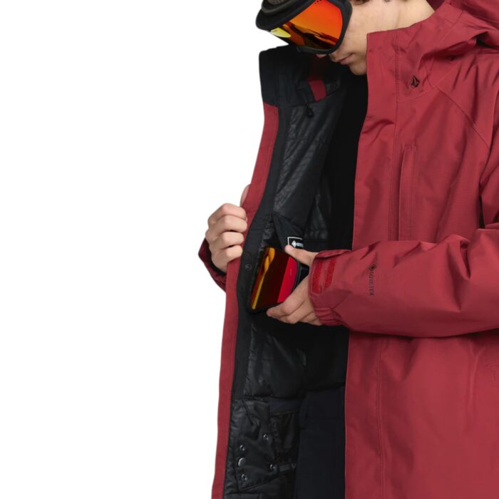 VOLCOM DUA INSULATED GORE-TEX JACKET BURNT RED - Image 7