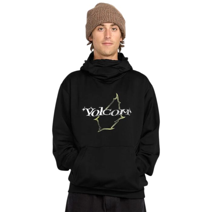 VOLCOM HYDRO RIDING HOODIE BLACK - Image 3