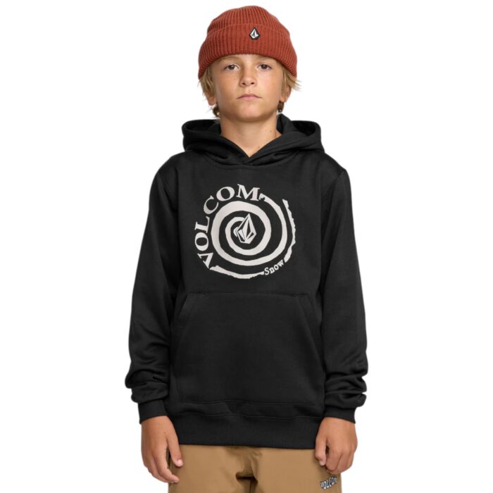 VOLCOM KIDS HYDRO FLEECE HOODIE BLACK - Image 3