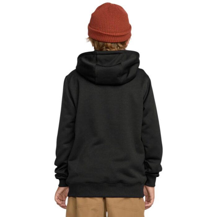 VOLCOM KIDS HYDRO FLEECE HOODIE BLACK - Image 4