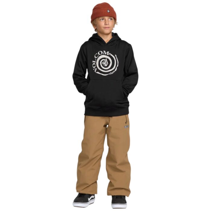 VOLCOM KIDS HYDRO FLEECE HOODIE BLACK - Image 5